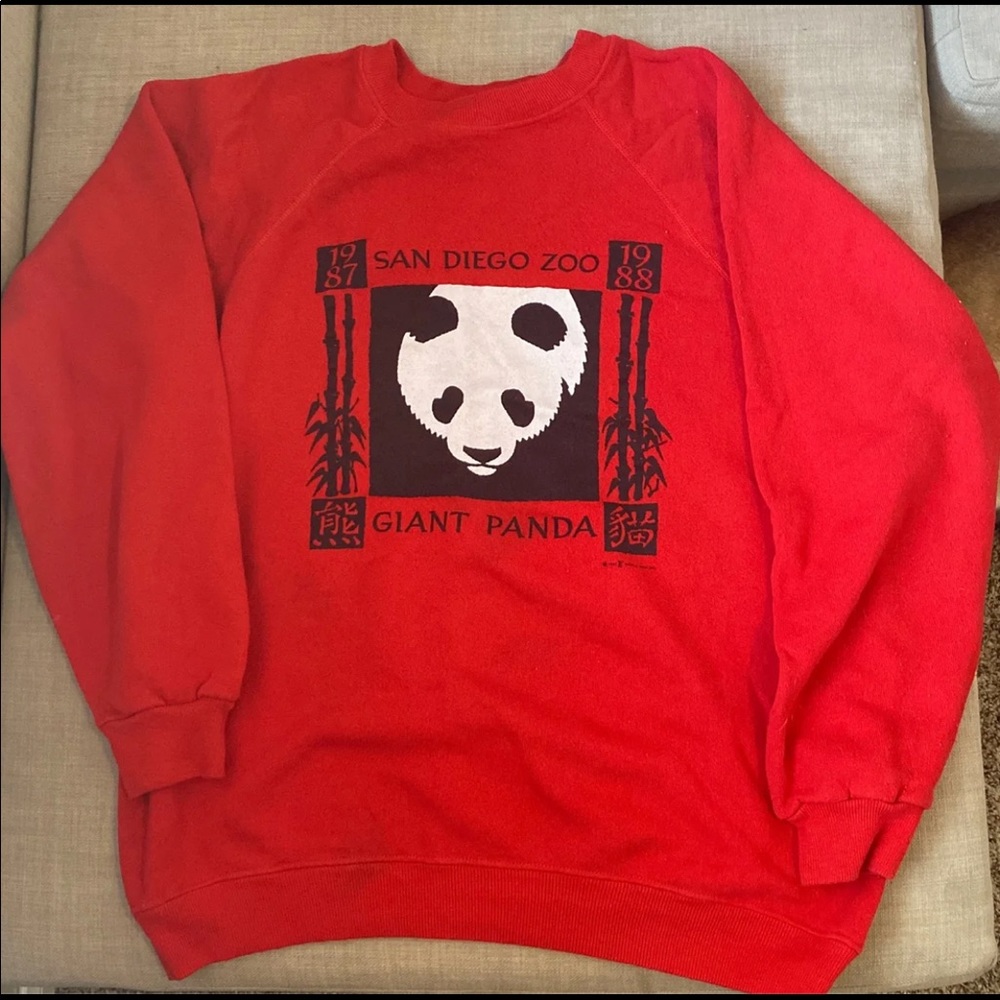 Vintage Women Panda San Diego Zoo Crewneck
